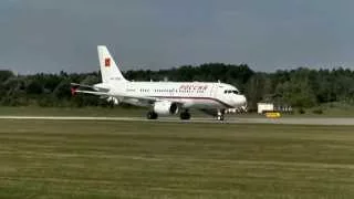 RA-73025 Rossia Airbus A319-100 at Pardubice Airport.