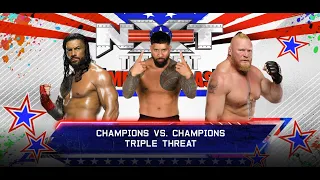 WWE 2K23 Championship Gameplay | Roman Reigns VS Jey Uso VS Brock Lesnar| eXtreme Rules (4k 60FPS)