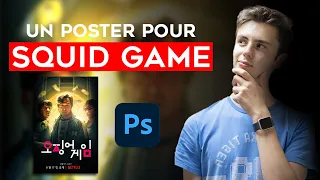 J'ai créé un POSTER pour SQUIDGAME - Speed art / Breakdown / Behind The Scene