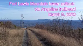 Fort Lewis Mt. tower outlook via Angeline Trailhead, Haven Wildlife Management Area - March 8, 2020