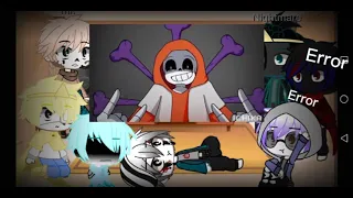 Sans AU react to meme Part 1+ happy birthday ink bonus [my AU ]