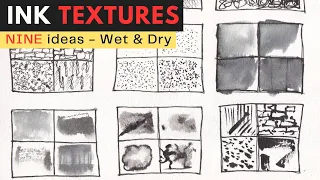 The Secret to Ink Textures - Nine Easy Ideas!