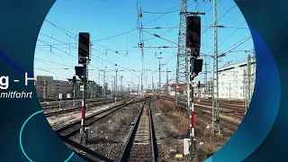 280 km/h ICE Nürnberg - Hannover Führerstandsmitfahrt - komplett