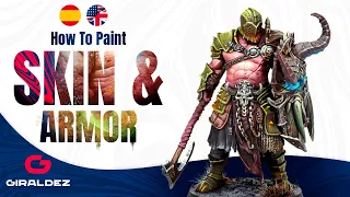 How to paint SKIN & ARMOR (on miniatures) 😊 / Como pintar PIEL & ARMADURA ( en miniaturas) 😊