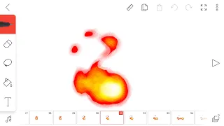 Fire effect speed animating (flipaclip)