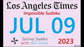 LA Times  Impossible Sudoku, Jul 09, 2023