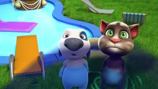 Минимульты Говорящий Том, 31 серия - Битва с воздушным шаром | FUN! FUN! FUN! MY TALKING TOM FRIENDS