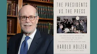 Harold Holzer discussing presidents and fake news, with Rex Smith