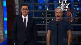 Jon Stewart Grants Trump's Request For Equal Time On Late-Night