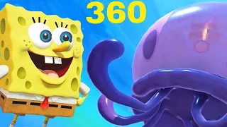 VR 360 🟨 NEW Spongebob Game Battle for Bikini Bottom Rehydrated Virtual Reality Experience Part2