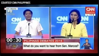 The last time Bongbong Marcos attended a debate