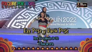 Los hermanos Posse bailando la chacarera ¨La loca¨ en el Pre Cosquín 2022