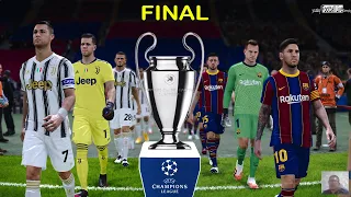 PES 2021 | UEFA Champions League Final | Barcelona vs Juventus | Messi vs C.Ronaldo scored 4 goals