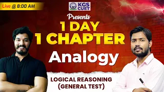 CUET Analogy | 1 Day 1 Chapter | Logical Reasoning (General Test) By Shantanu Sir #reasoning #cuet