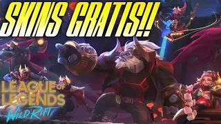 SKINS GRATIS EN Wild Rift League of Legends! Como conseguir skins (aspectos) graratis en Wild Rift