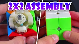 How to assemble a 2x2 Rubik's cube.