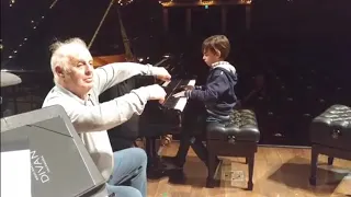 Joaquín Oliva Uberuaga 8 años - 2da.  parte de un encuentro con los Mtros. Barenboim y Argerich.-