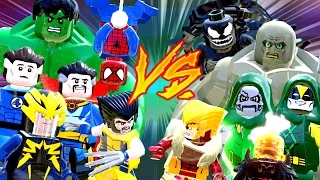 Heróis VS Vilões PARTE 3 - LEGO Marvel Super Heroes | Briga de Herois #133