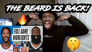 HOUSTON HARDEN IS BACK! KNICKS at NETS | FULL GAME HIGHLIGHTS | November 30, 2021 REACTION