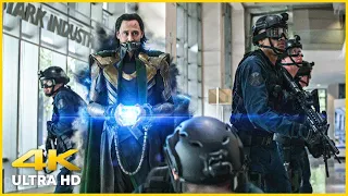 Loki Escapes With The Tesseract | Avengers Endgame (Open Matte) [4K UHD]
