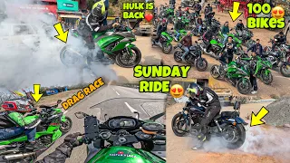 Sunday Ride with Hulk😍 100 + Superbikes😱| My New Bike is Here😍 | Finally New Bike😍❤️