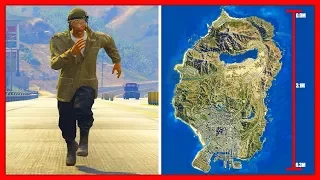 СКОЛЬКО НУЖНО ВРЕМЕНИ, ЧТОБЫ ПРОБЕЖАТЬ ВСЮ КАРТУ В GTA 5? | ЭКСПЕРИМЕНТЫ В ГТА 5