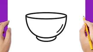 How to draw a bowl