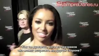 Kat Graham Celebrates 100 Episodes of THE VAMPIRE DIARIES [Русские субтитры]