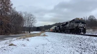 Norfolk Southern Intermodal Train In Enon Valley PA