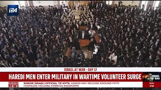 Haredi men enter military in wartime volunteer surge