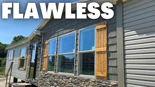 UNUSUAL but FLAWLESS mobile home floor plan! Prefab House Tour