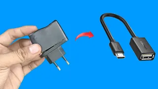 How to make USB OTG from old mobile phone charger