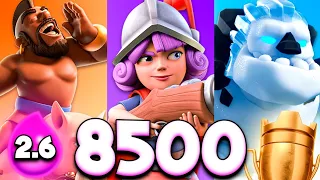 HOG 2.6 ROAD TO 8500 TROPHIES PART 2/2 - CLASH ROYALE