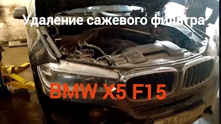 Удаление сажевого фильтра BMW X5 F15 2013 года и чип-тюнинг