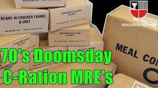 Exploring 1970's Prepper MRE | Civilian C-Ration VS Military Meal Combat Individual (Commercial MCI)