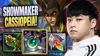 SHOWMAKER TRIES NEW CASSIOPEIA BUILD! - DK ShowMaker Plays Cassiopeia MID vs Brand! | Season 2023