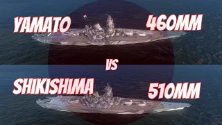 Shikishima vs Yamato - World Of Warships Blitz