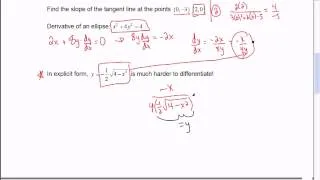 Mr Joyce - AP Calculus - Impllicit Differentiation