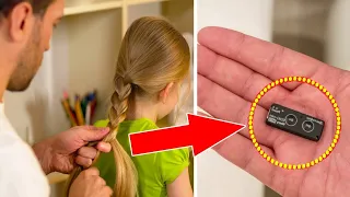 Dad puts a recording device in her hair and catches the teacher red-handed
