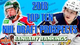 Top Ten 2018 NHL Draft Prospects *JANUARY* (Incl. Dahlin, Svechnikov, Zadina) - Beer League Heroes