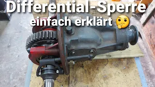 Differentialgetriebe und Sperre  einfach erklärt 🤔/  IFA Multicar M24 / 25 DDR Oldtimer