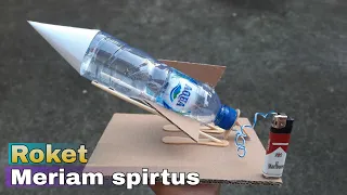 membuat roket meriam spirtus bertenaga dari botol bekas