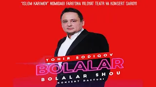 Tohir Sodiqov - Fargona/Konsert-dasturi 2022!