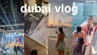 2024 DUBAI VLOG🎀 grwm, nye party, sunset swimming & my ins/outs this year