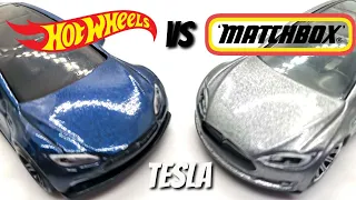 Hot Wheels vs Matchbox: Tesla Model S Diecast Comparison