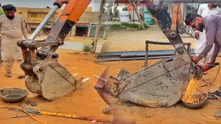 Hitachi Excavator Bucket Repair || Pro Techniques Unveiled
