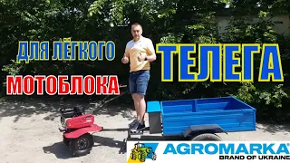 😉Телега для мотоблока! Выбрать #прицеп для лёгкого мотоблока? Какие бывают прицепы?