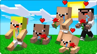 💛ВСЕ НУБЫ Влюбились в НУБИКА в Майнкрафте! Нубик Кубик Шеди Леска MINECRAFT 💛