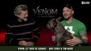 Tom Hardy, His Adorable Dog, and Andy Serkis Discuss Venom 2