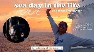 SEA DAY in my life as a cruise ship dancer - odyssey of the seas